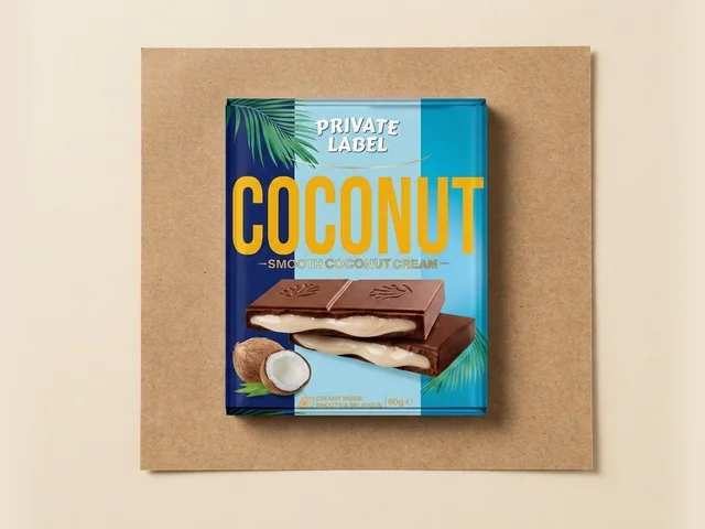 Milk chocolate with coconut cream