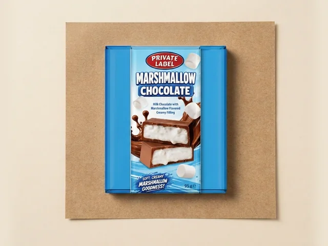 Milk chocolate bar with marshmallow cream