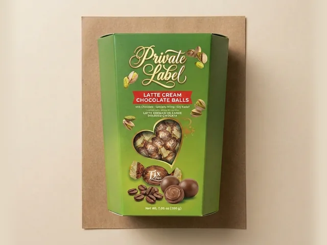 Chocolate balls with latte cream