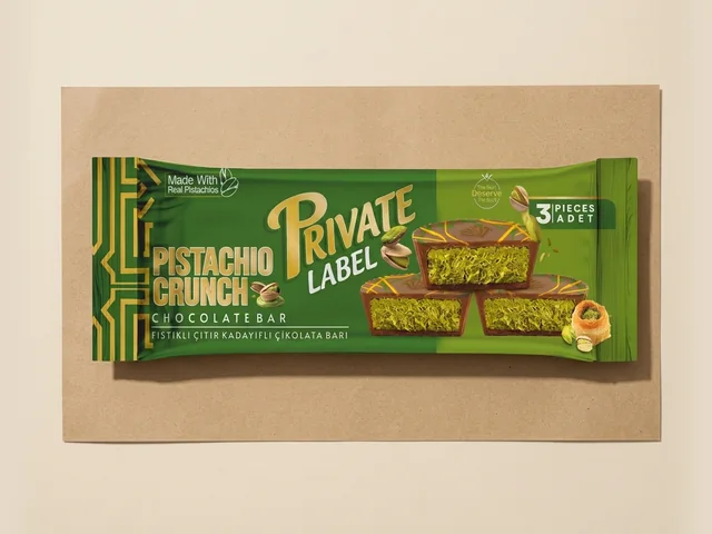 Pistachio-cream chocolate cups, 3-pack