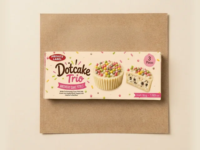 Birthday-cake style chocolate cups, 3-pack