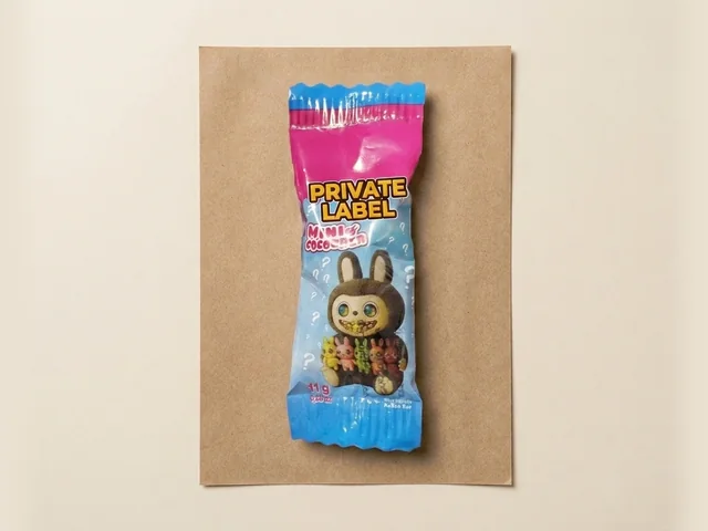 Rabbit figure chocolate with popping candy