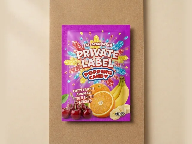 Popping candy, tutti frutti