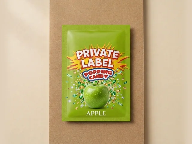 Popping candy, apple