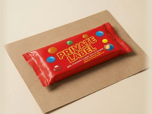Puffed-rice crunch dragée, sugar and compound coating
