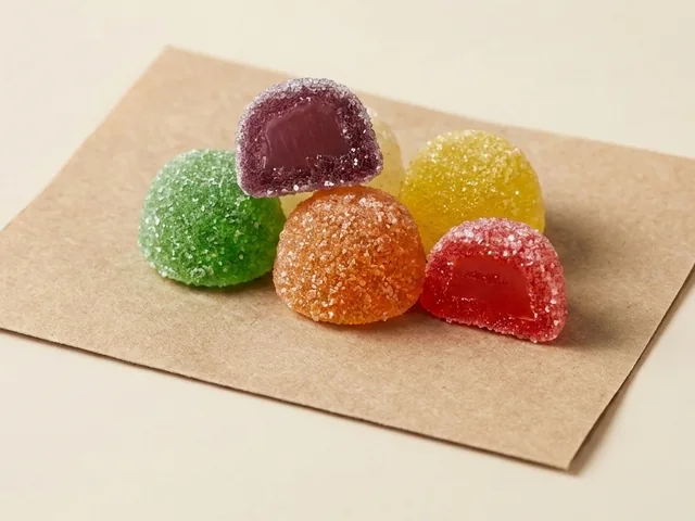 Jelly drops, sugared