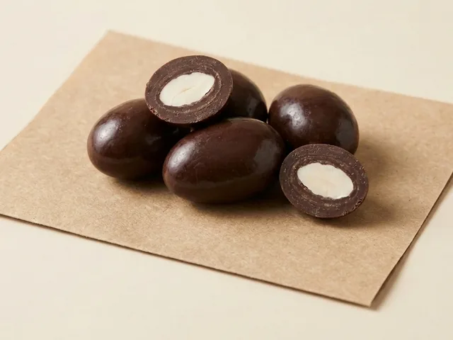 Milk-coated almond dragée