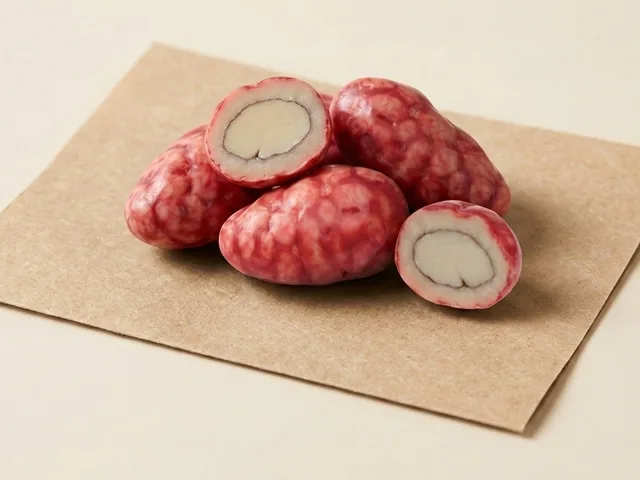 Strawberry almond dragée