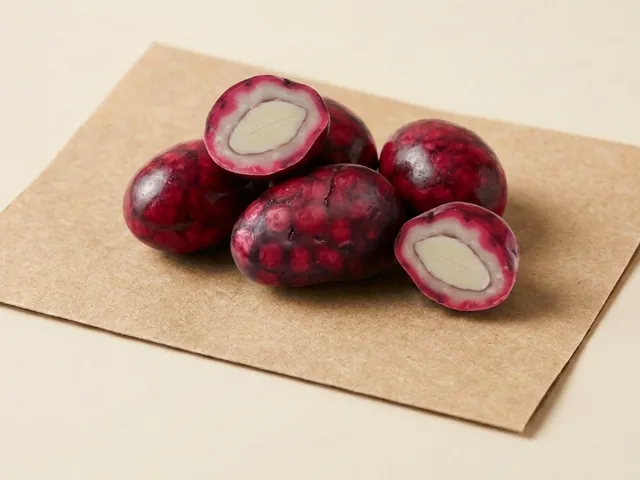 Pomegranate almond dragée