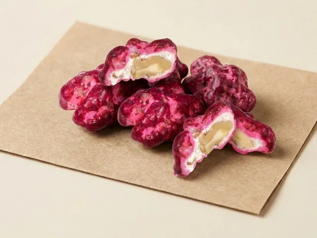 Pomegranate walnut dragée