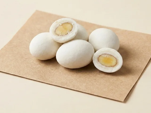 Sugar-coated almond, white dragée
