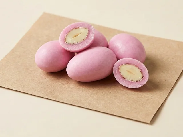 Sugar-coated almond, pink dragée