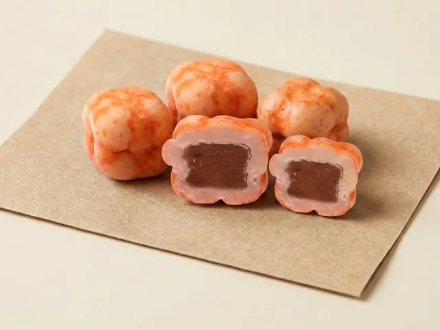 Jelly cube, orange dragée