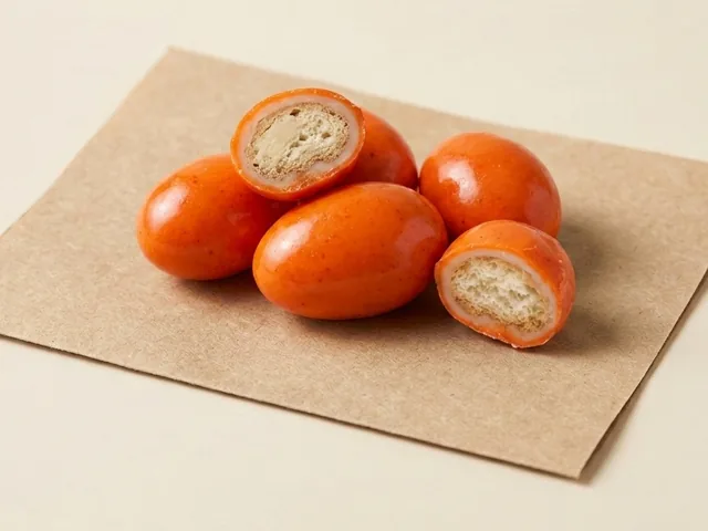 Biscuit-centre dragée, orange