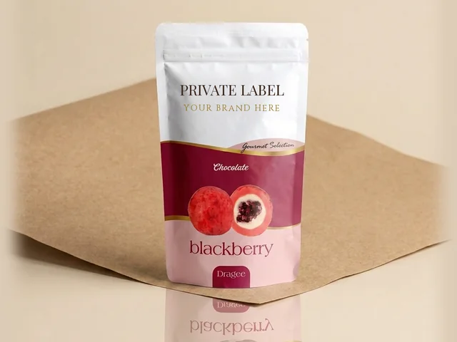 Freeze-dried blackberry dragée