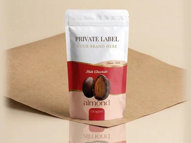 Milk-coated almond dragée