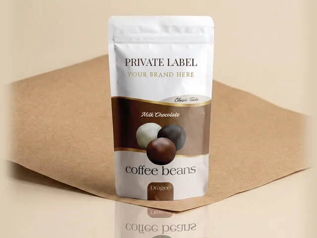 Mixed coffee beans dragée