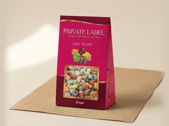 Mixed fruit cubes dragée