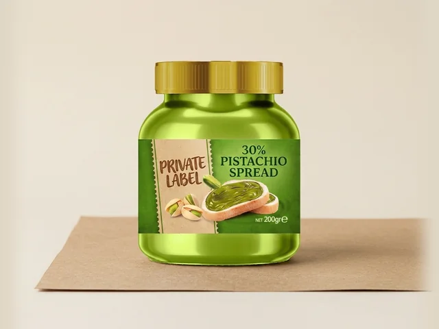 30% grey-pistachio spread