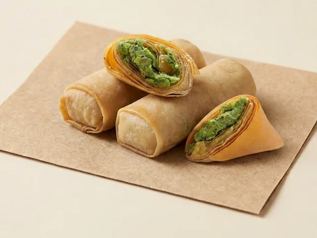 Muska triangles with pistachio