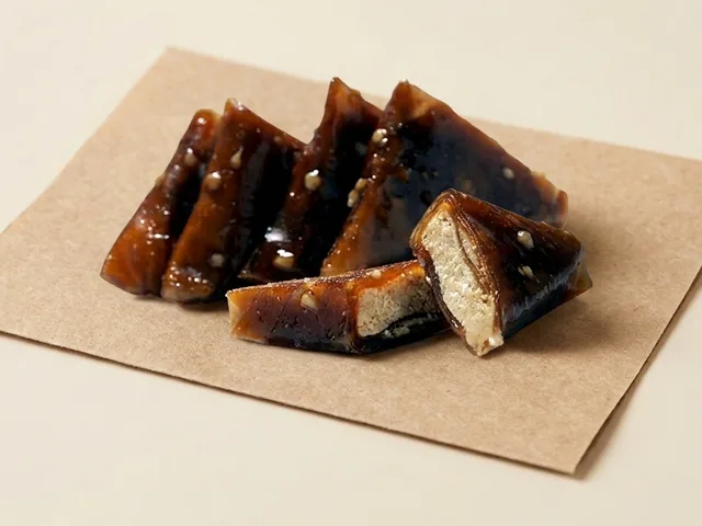 Muska triangles with honey and hazelnut