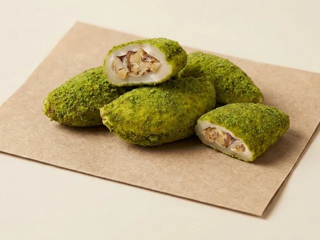 Green-velvet coated cream moon bundle