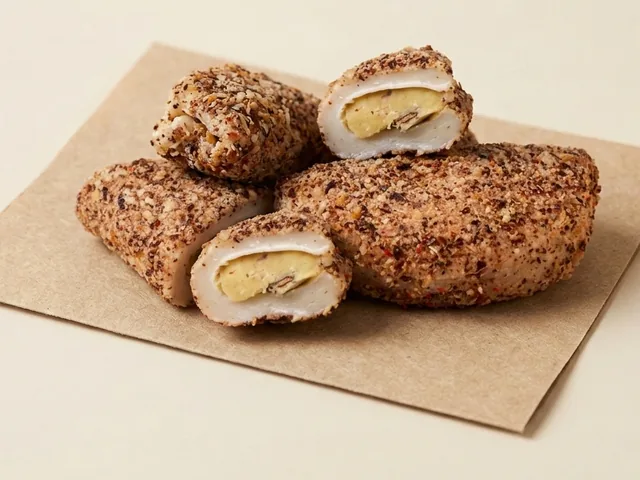Ground-almond coated cream moon bundle