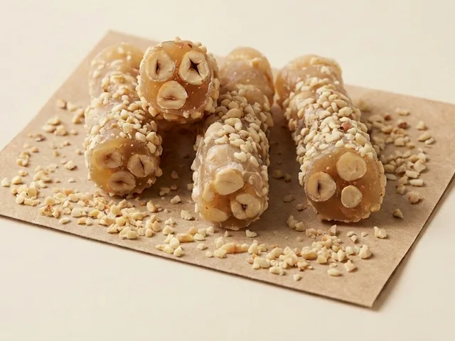 Aleppo-style roll with hazelnut, cocoa coated