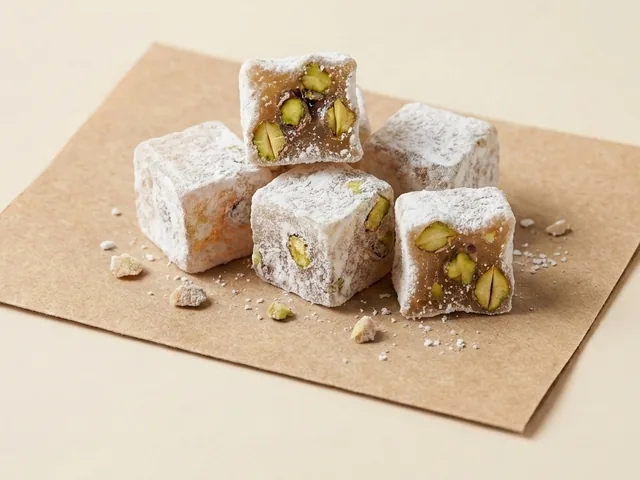 Double-roasted pistachio delight with rose