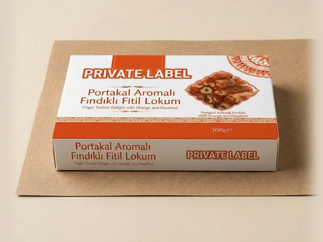 Hazelnut and orange finger roll, retail box